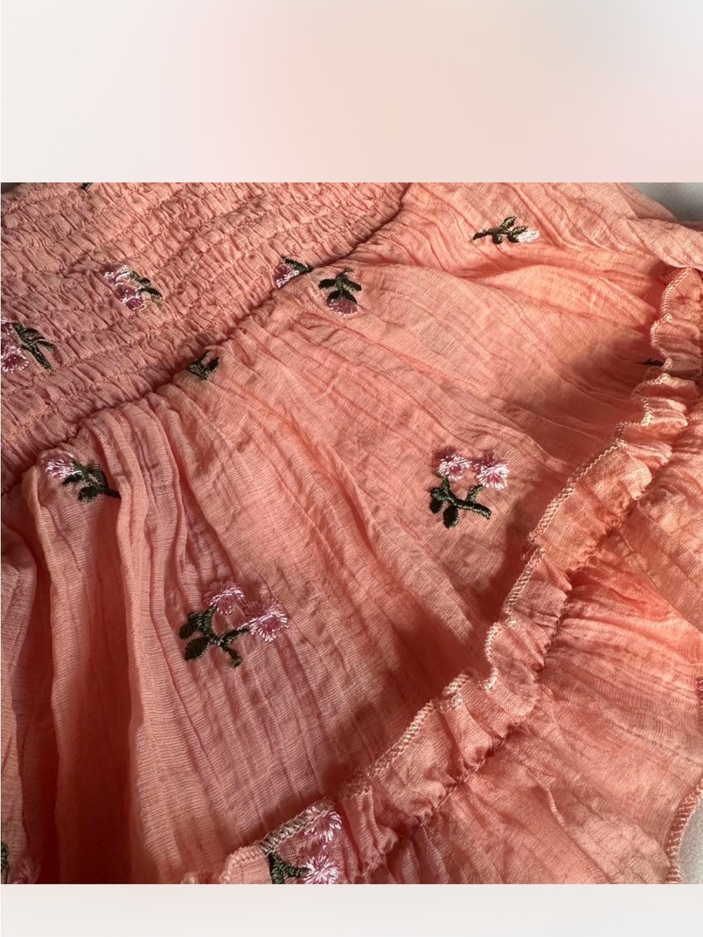 Romantic Pink Ruffle Button-Front Cami Top - Picture 7 of 7